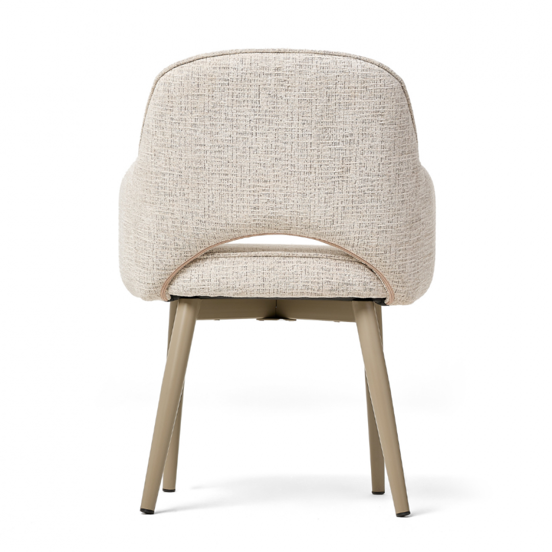 DL MICKEY LINEN Beige design Upholstered indoor chair
